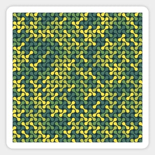 Metaballs Pattern (Green Yellow) Magnet